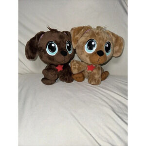 Little Tikes RESCUE TALES SOFT CUTE BROWN/tan Puppies  9" Plush Stuffed Animal